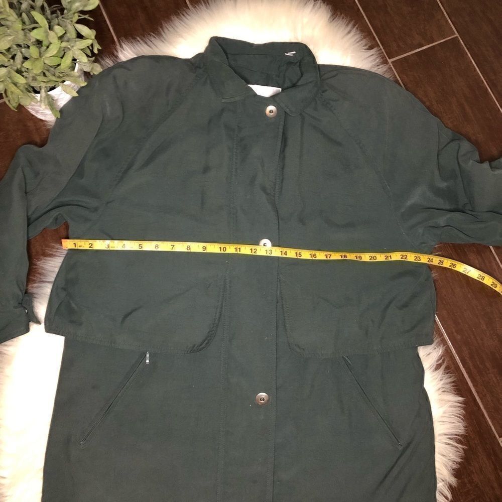 London Fog olive microfiber jacket sz medium - Picture 9 of 10
